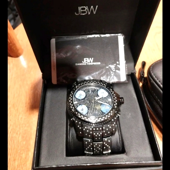JBW Universal Jet Setter JB-6213-B RARE and hard to find! 2.34 c.t. ion plated - Picture 1 of 2